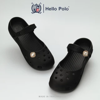 Hello Polo รองเท้าแฟชั่นผู้หญิง รองเท้าแมรี่เจน ทรงบัลเล่ต์ ดีไซน์เรียบง่าย กันลื่นและทนทาน EVA แฟชั่นฤดูร้อน HP8075