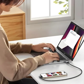 Ugreen PD20W สายเคเบิลไนล่อนถัก มุมขวา 90 องศา MFI USB-C สําหรับ iPhone 13 12 11 8 Pro Max