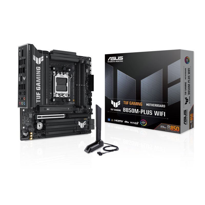 ASUS TUF GAMING B850M-PLUS WIFI AMD AM5 mATX Motherboard (เมนบอร์ด)