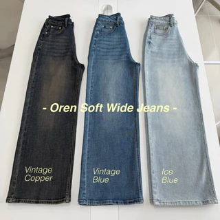 APPAREL.STORY- Oren Soft Wide Jeans (โอเรน) ยีนส์กระบอกใหญ่ ผ้าพรีเมียม