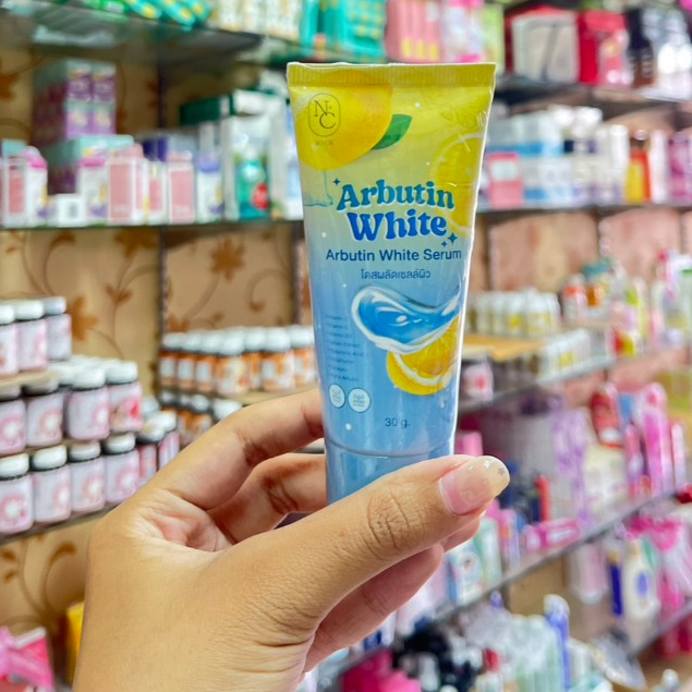 (2หลอด) เซรั่มอาร์บูตินไวท์ NC Rich Arbutin White Serum 30g