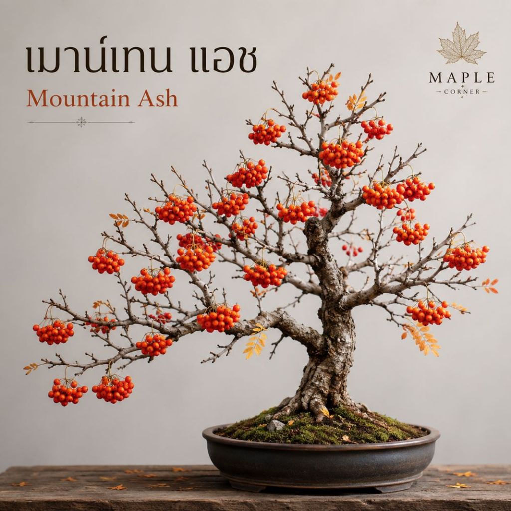 ต้นแอช "ยูโรเปี้ยน เมาเท่น" (เมล็ดพันธุ์) Mountain Ash