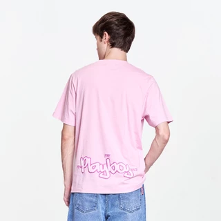PLAYBOY 08PB เสื้อยืด เสื้อผ้าผู้ชาย/เสื้อ/เสื้อยืดสีชมพู รุ่น P1MT265TB126PK