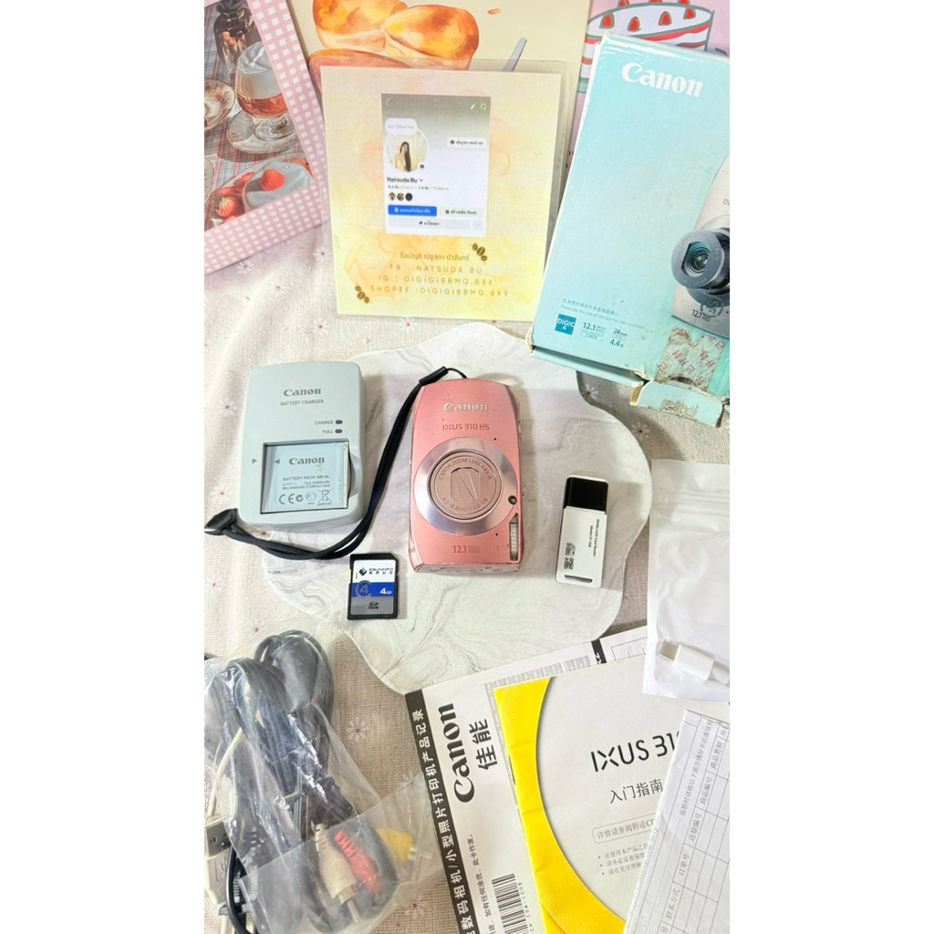 ตัวที่4📸canon  ixus 310 hs / ixy 31 s 📸 Pink full box📦