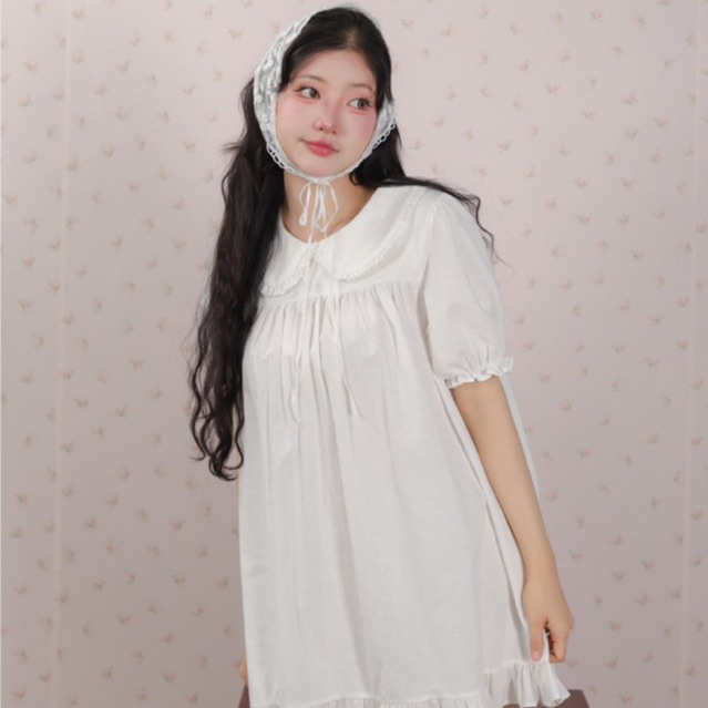 Marchroom.bkk - Linen mini dress (white) พร้อมส่ง