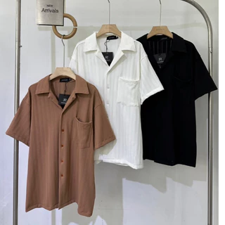 เสื้อเชิ้ตผู้ชาย เสื้อเชิ้ตลายทางผู้ชาย ดีไซน์เรียบหรู ใส่สบายทุกโอกาส