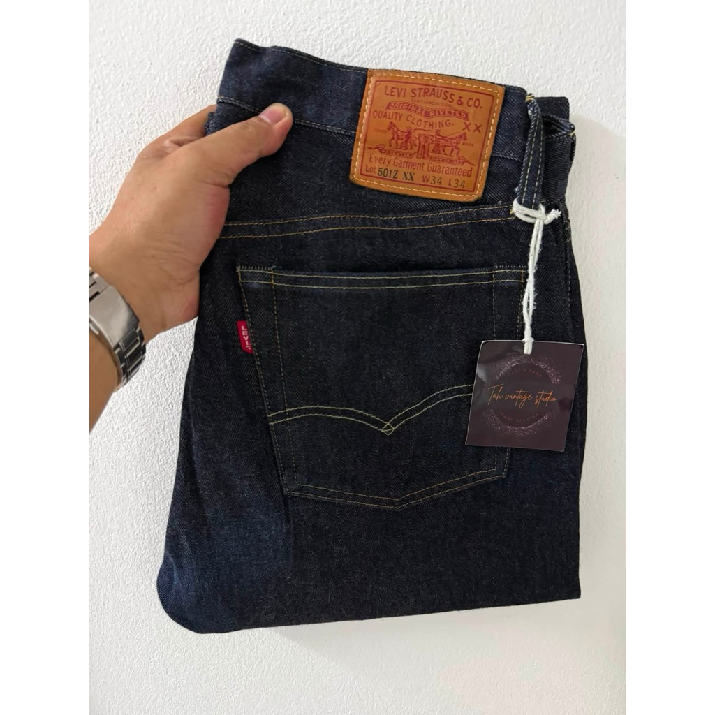 Levi’s 501Z XX Redtap big-E ริมแดง LVC 1954 Zipper , Made in Japan , Size W34 L34 (ขนาดจริงดูตรงรายล
