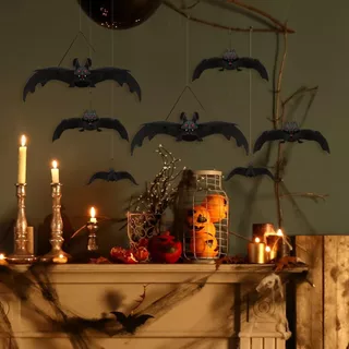 ค้างคาวปลอม ค้างคาวยาง ตกแต่ง ปาร์ตี้ ฮาโลวีน บ้านผีสิง Fake Rubber Bat Halloween Party Decorations Ghost Haunted House
