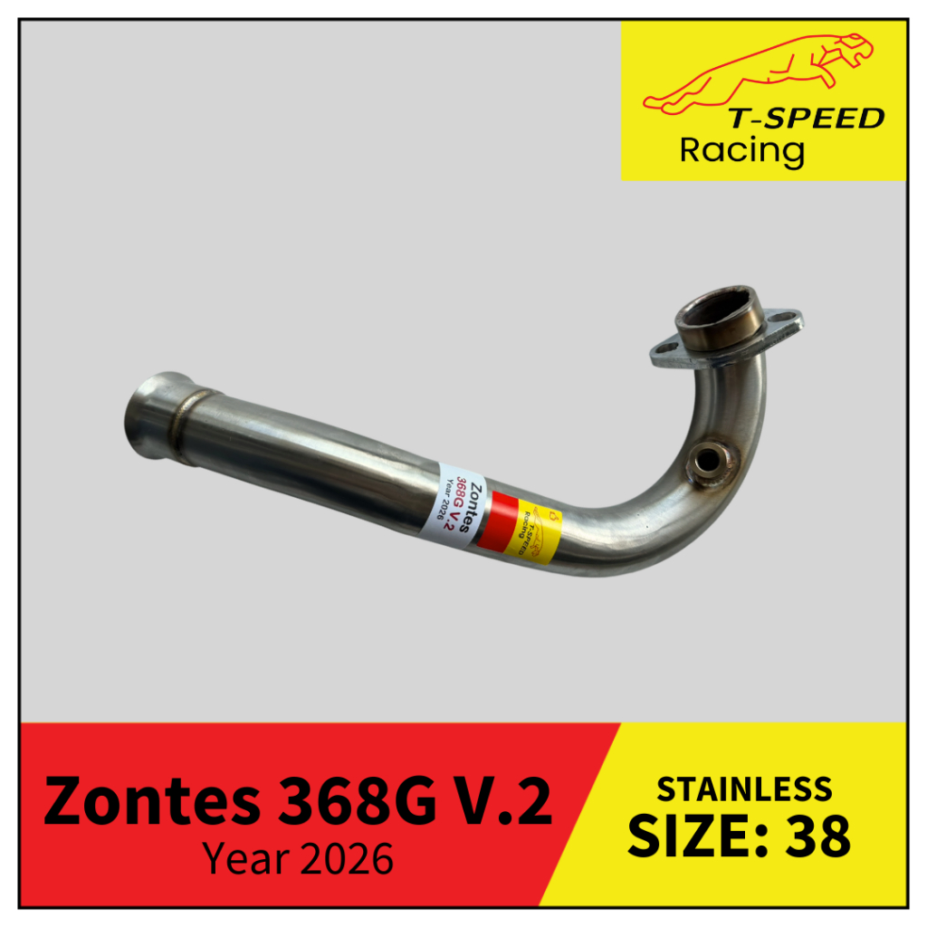 คอท่อ Zontes 368G Version 2 Year 2026/ 368E Year 2026 (1 Sensor) สแตนเลส 304 Size 38 mm.