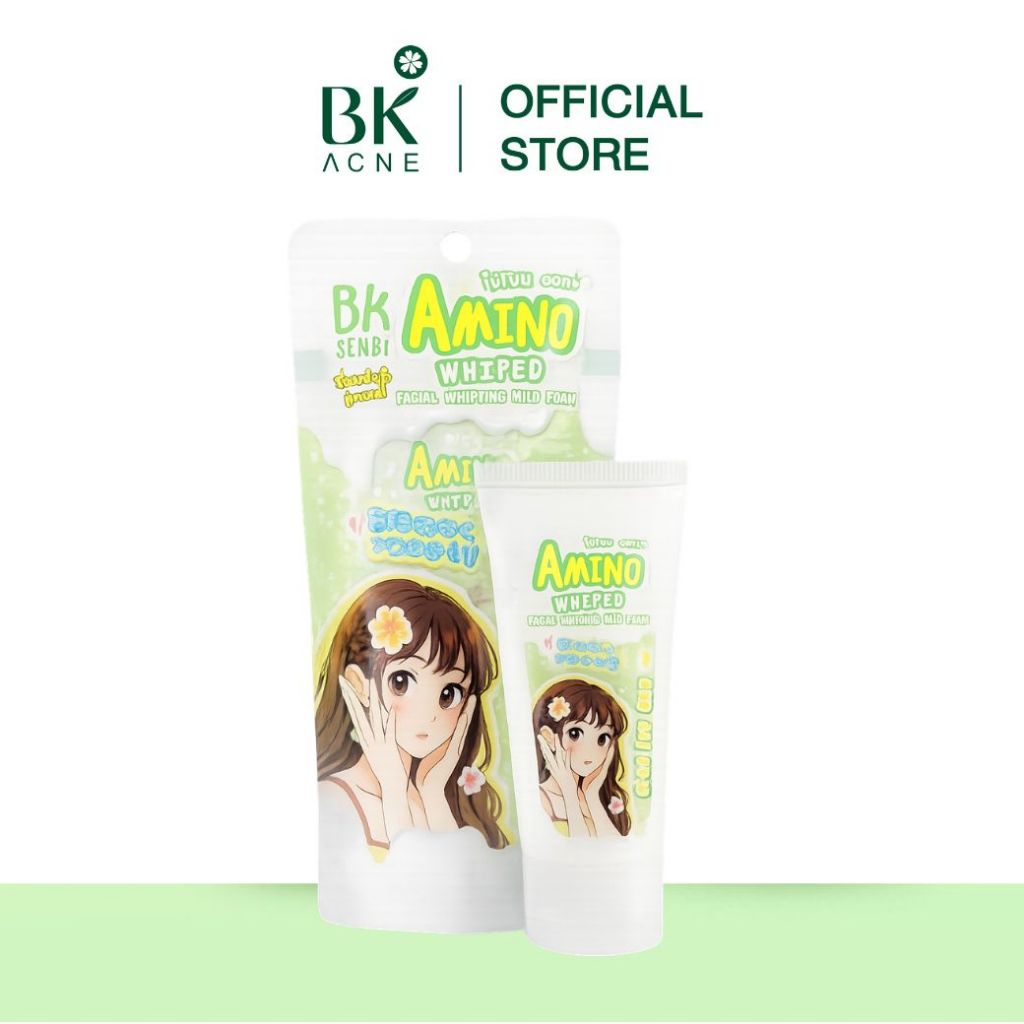 (สินค้า รุ่นไม่มีซอง )  BK วิปโฟม โฟมลดสิว วิปโฟม ให้ฟองนุ่ม