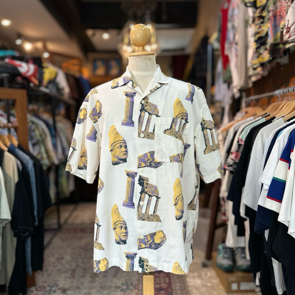 ฮาวาย 🏛️ H&M – Greek Statue Print Shirt [HW070]