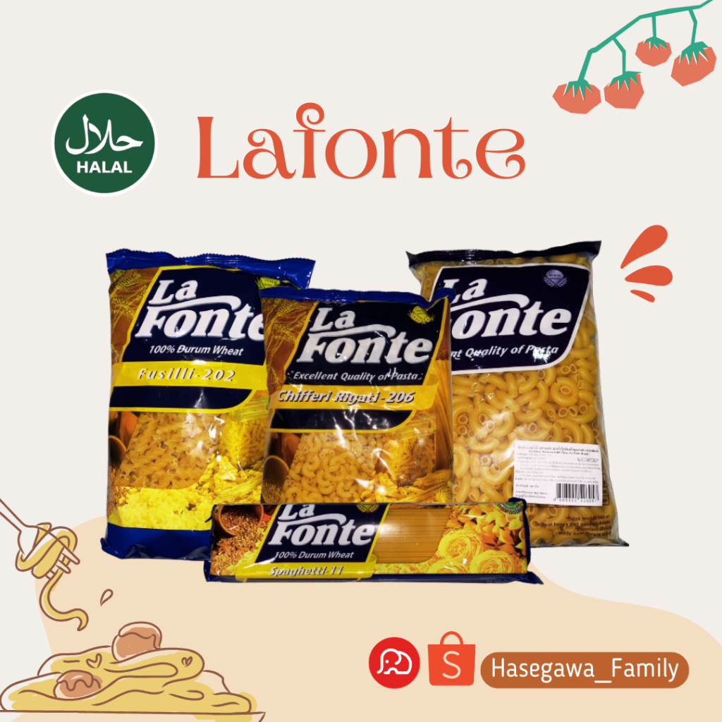 LaFonte เส้นสปาเก็ตตี พาสต้า และมักกะโรนี ตราลา ฟอนเต้ ขนาด 500 g