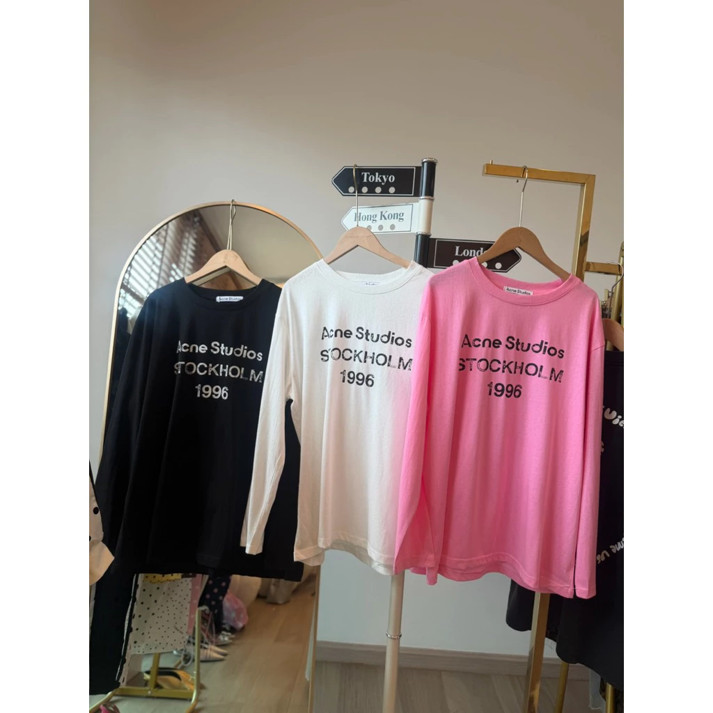N14 แขนยาว 1996 เสื้อยืแขนยาววินเทจลายฟร้อนถลอกเซอร์ๆ