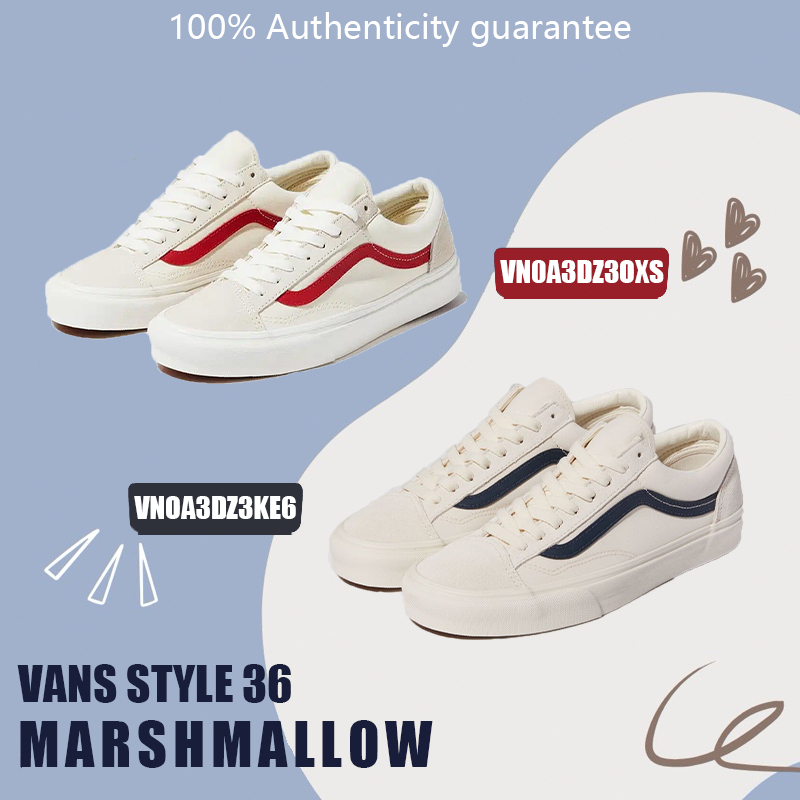 💯แท้-สต็อก🎁STYLE 36 - MARSHMALLOW/RACING RED รองเท้าผ้าใบ ชาย หญิง VN0A3DZ3OXS/VNOA3DZ3KE6