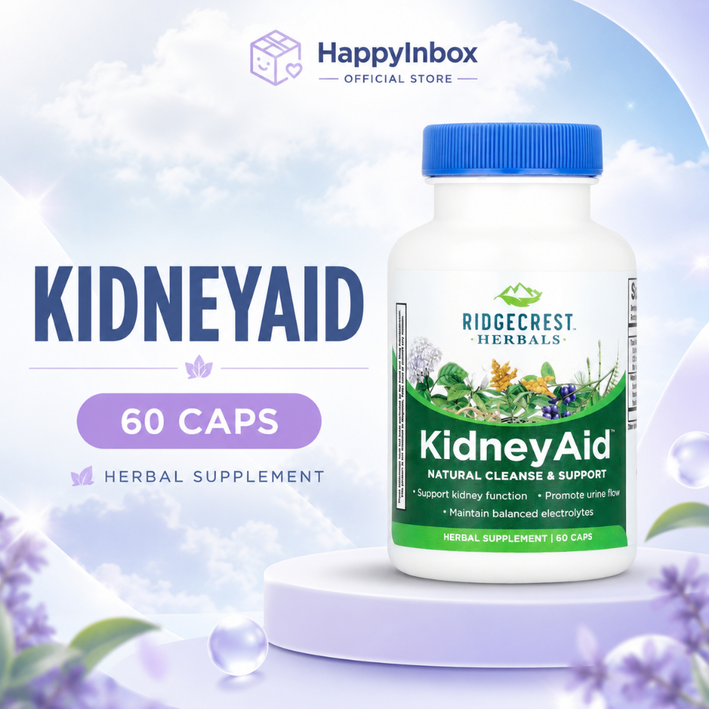 RidgeCrest Herbals KidneyAid | Herbal Kidney Cleanse & Support | Natural Detox Formula 60 Caps
