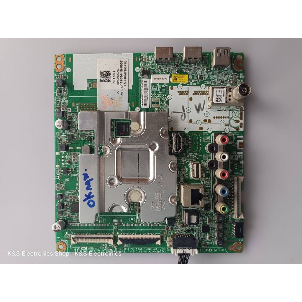 Mainboard LG 49UM7290PTD , 55UM7290PTD พาร์ท EAX68253605 สายแพเล็ก อะไหล่แท้/ของถอดมือสอง รับประกันส