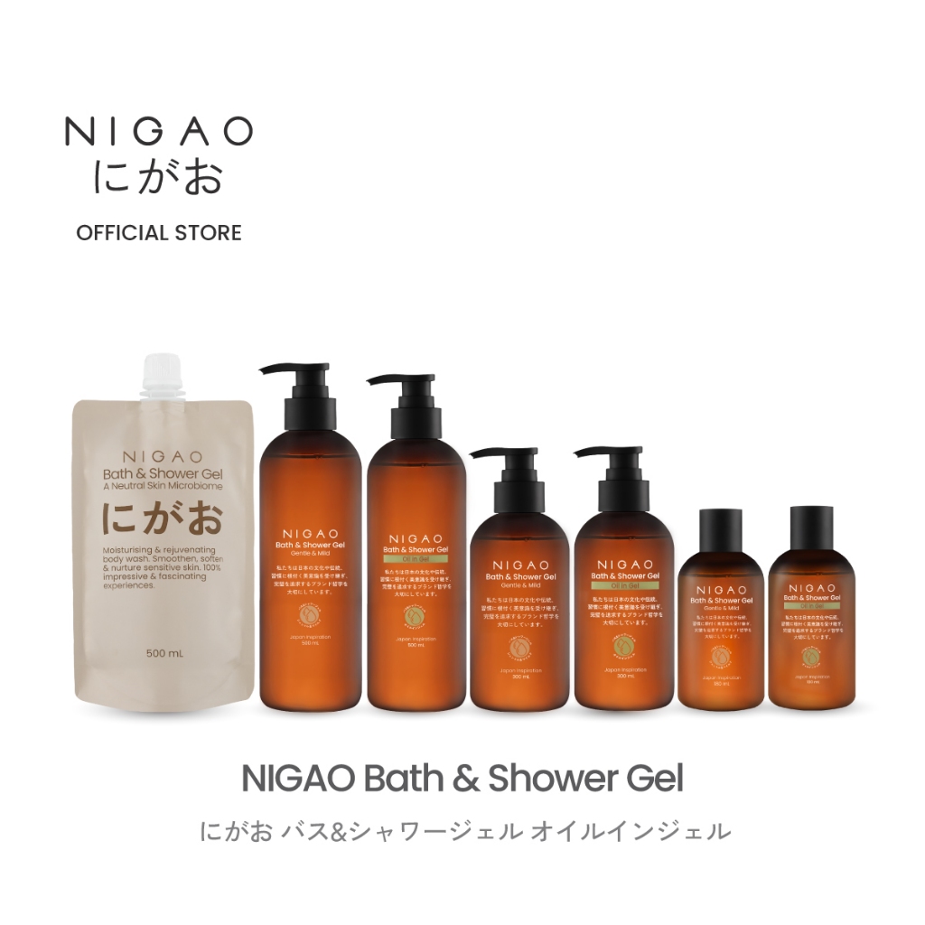 [เจลอาบน้ำ] NIGAO Bath & Shower Gel นิกาโอะ บาธ แอนด์ ชาวเวอร์ เจล