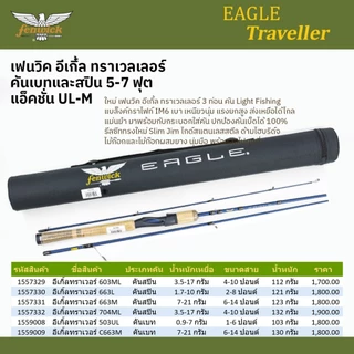 คันสปิน และคันเบท ตกปลาลำธาร เฟนวิค ทราเวลเลอร์ 5-7 ฟุต 3-4 ท่อน เวท UL-M / Fenwick Traveller Spining and Baitcasting