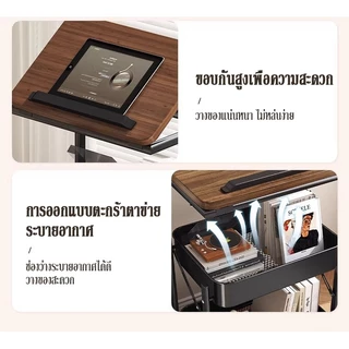 โต๊ะกาแฟ 3ชั้น มีล้อ เคลื่อนที่ได้อย่างอิสระ โต๊ะเล็กข้างโซฟา โต๊ะข้างเตียง อเนกประสงค์ ของตกแต่งบ้าน สไตล์นอร์ดิก
