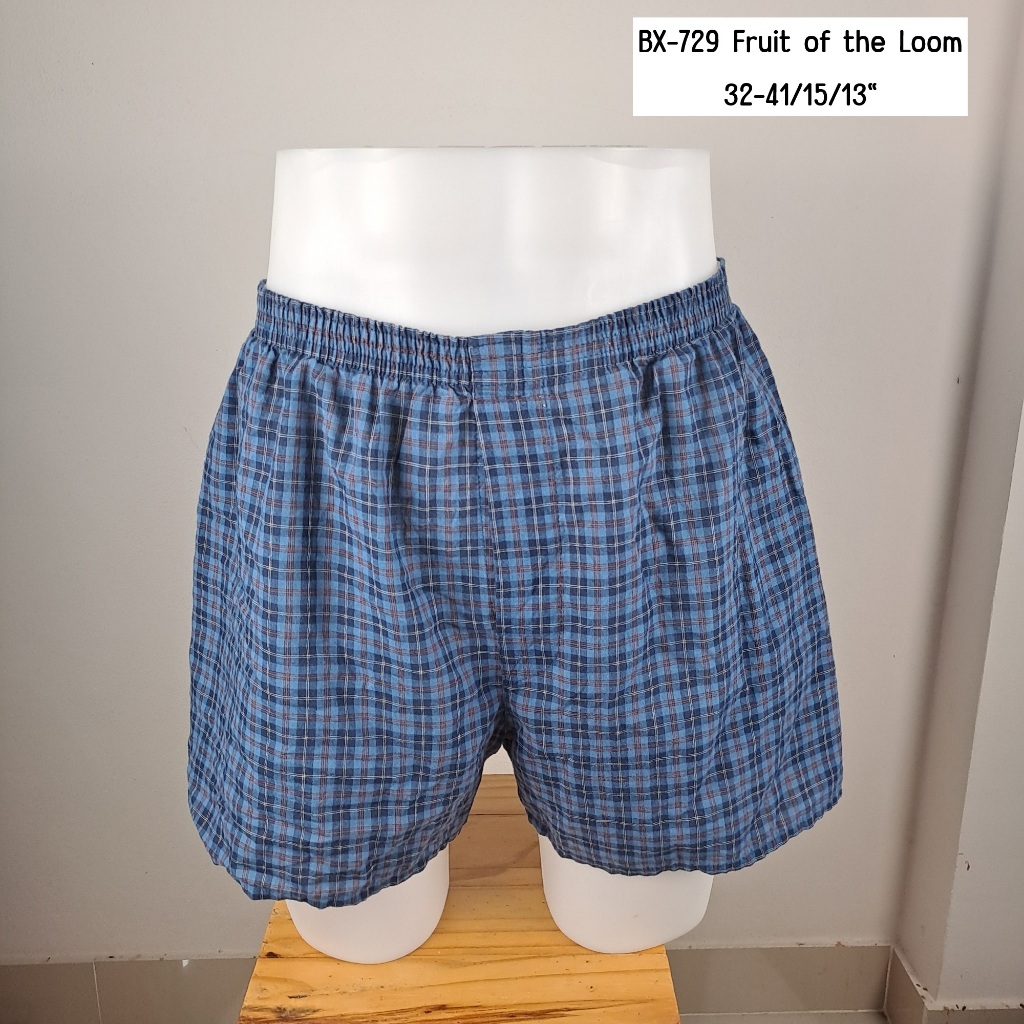 🩳 กางเกงบ๊อกเซอร์ boxer แบรนด์มือสอง BX-729 Fruit of the Loom 32-41/15/13"