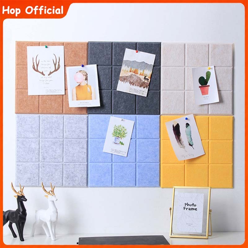 กระดานสักหลาด 30*30cm สำหรับติดรูป/โน๊ต ใช้ตกแต่งผนังห้องเด็ก ห้องนั่งเล่น ติดตั้งง่าย ติดผนังโชว์รูปภาพ/ข้อความ