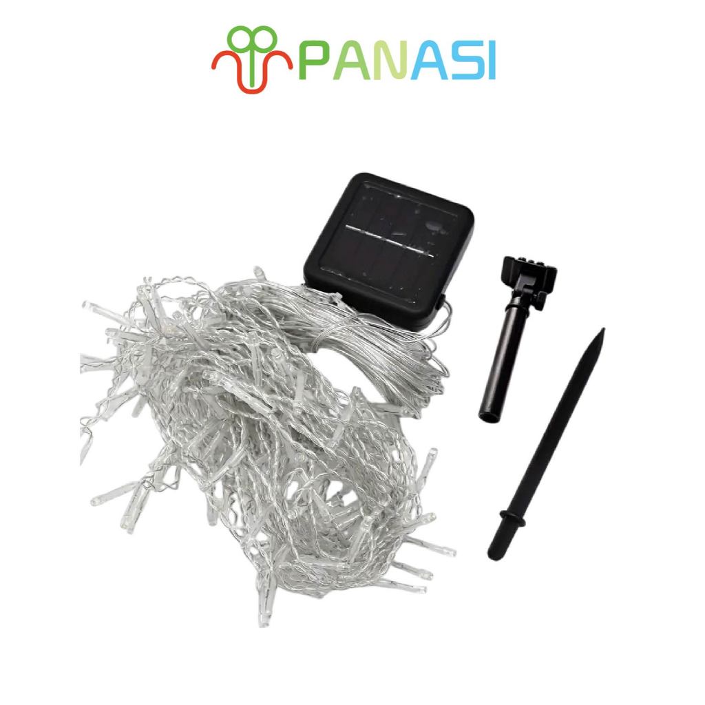 โซล่าเซลล์ Panasi ไฟปิงปอง ไฟแต่งห้อง ไฟกระพริบ 20/30/50/100 LED ทนแดด ทนฝน ไฟตกแต่งสวนและกลางแจ้ง