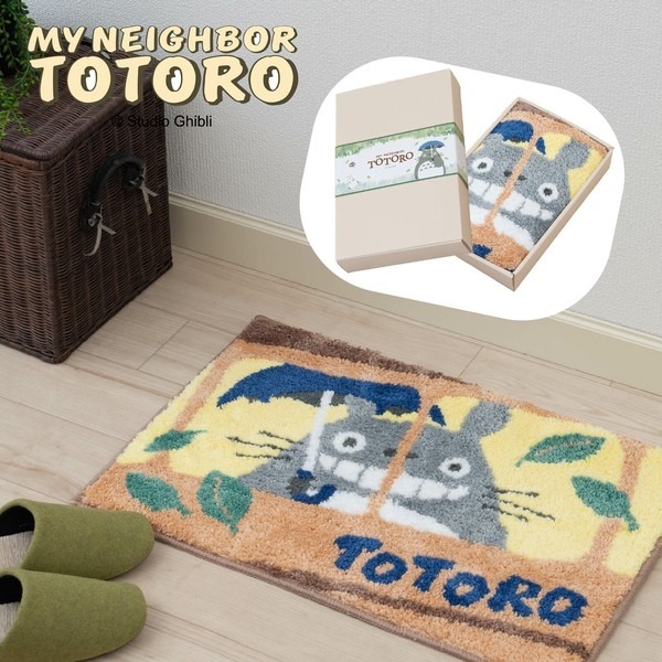 My Neighbor Totoro Bath Mat 15.7 x 23.6 Inch Character Bathroom Rug with Non-Slip Backing Soft Polye