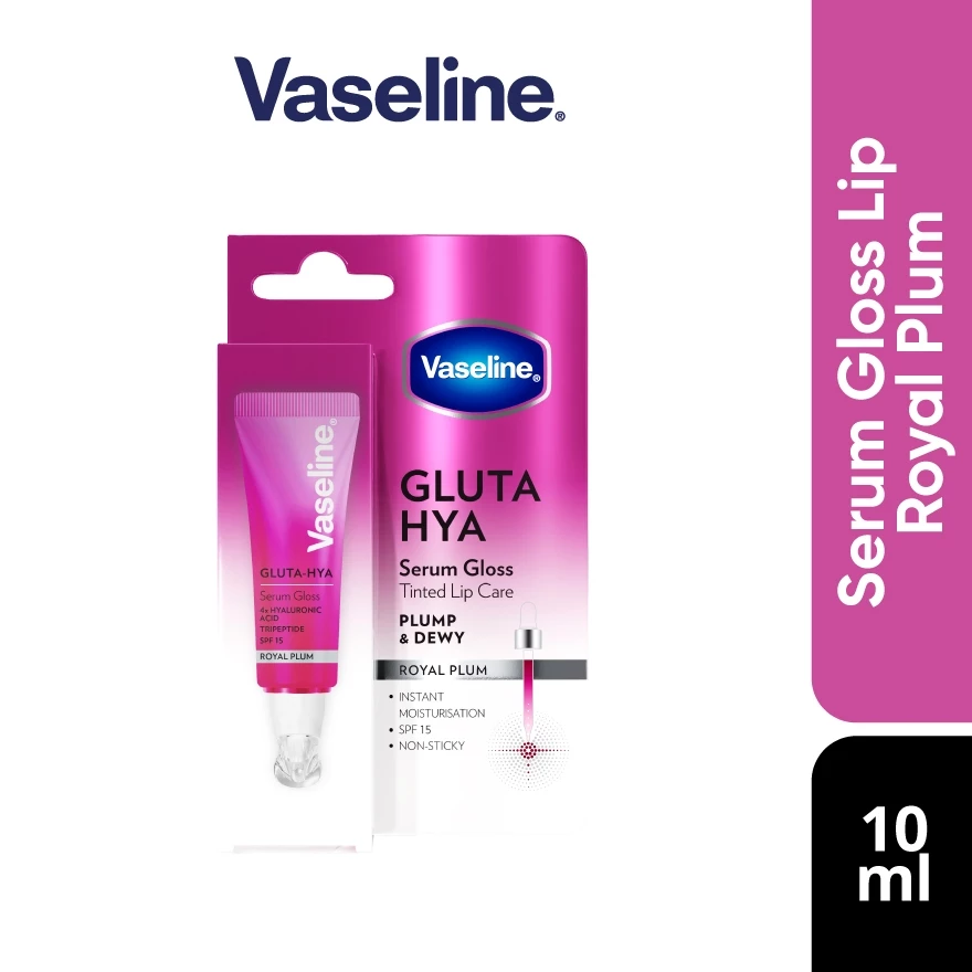 Vaseline gluta Hya lip serum 10ml วาสลีน กลูต้า ไฮยา ลิปเซรั่มกลอส 10มล