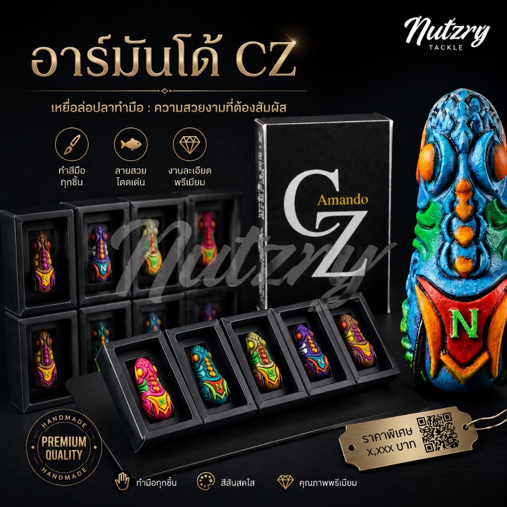 NEW กบยาง Armando CZ ขนาด 4cm รุ่นใหม่ by Nick Armando