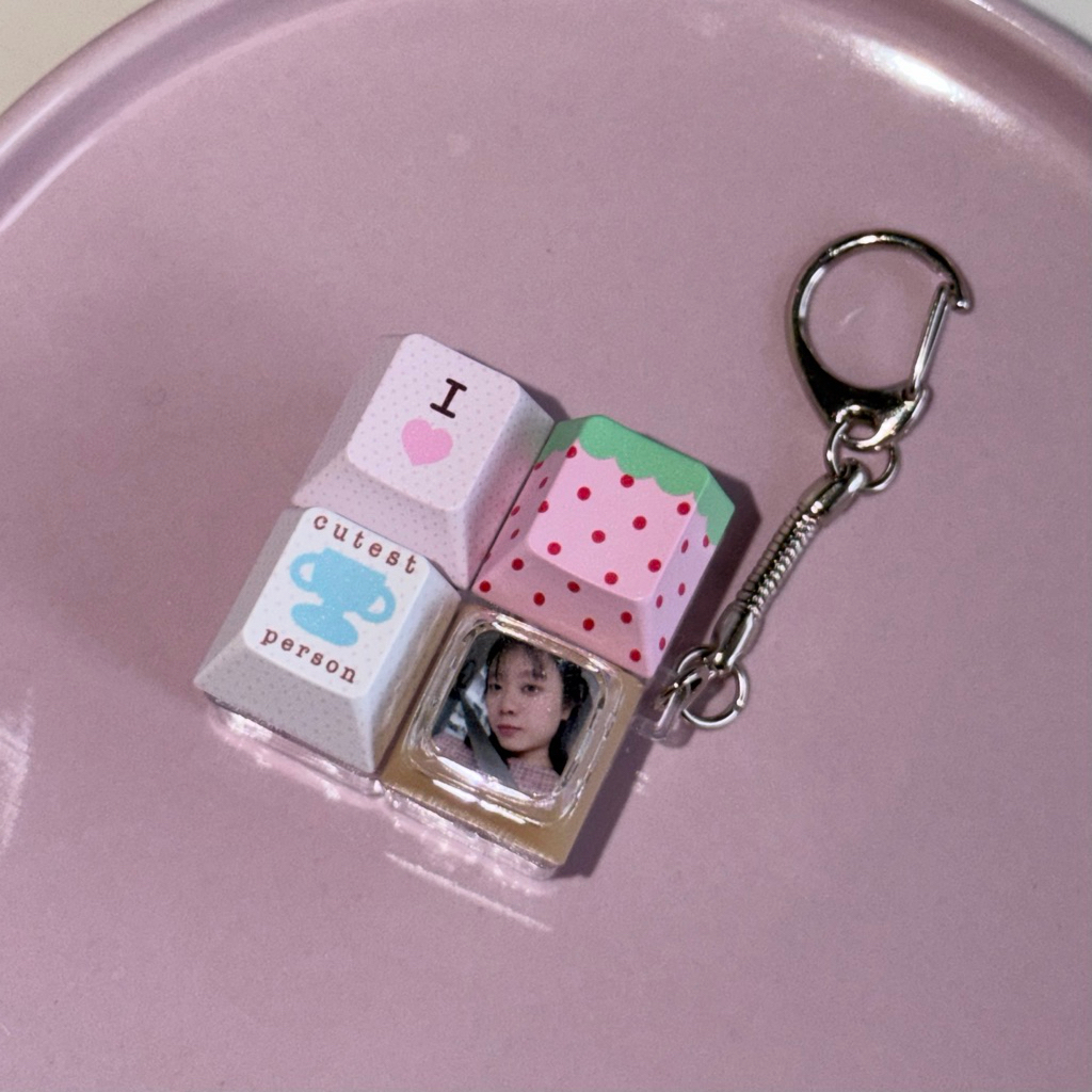 Keycap keychain 2x2 DIY🛌 soqstuff พวงกุญแจกดดีไอวาย กดได้น่ารัก💕
