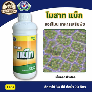 โมสาทแม็ก ขนาด 1 ลิตร ธาตุอาหารเพิ่มความสมบูรณ์ของพืชใบเขียวเข้มเพิ่มสีสรรผลไม้ให้สีสดรสหวานกรอบ