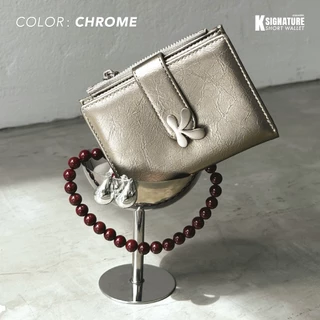 KAPPABKK "K" Signature Short Wallet กระเป๋าสตางค์ใบสั้นหนัง PU โลโก้ตัว K ดีไซน์เก๋ ฟังก์ชันครบ