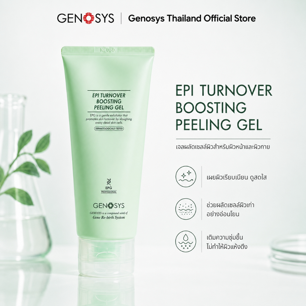 GENOSYS เจลผลัดเซลล์ผิว EPI Turnover Boosting Peeling Gel 100g เอนไซม์ ผิวหน้าและผิวกาย อ่อนโยน ของแ