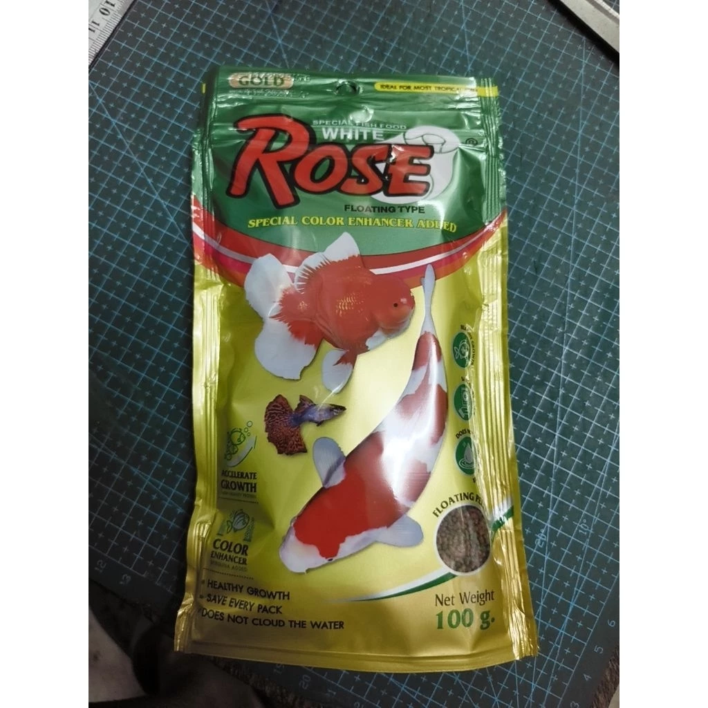 อาหารปลาRoseเม็ดจิ้ว100กรัม(สินค้าพร้อมส่งทุกวัน)