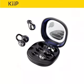 หูฟังบลูทูธ KiiP Bluetooth 6.0 สวม 2 แบบ Open-Ear+In-Ear สบายนอนออกกำลังกาย เคสมีกระจกแต่งหน้าไฟเติมแสง ตัดเสียงรบกวน