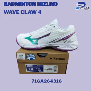 [ลิขสิทธิ์แท้] รองเท้าแบดมินตัน MIZUNO WAVE CLAW 4 (WIDE) สาย Speed เน้นความเร็วและความเบาพร้อมเทคโนโลยีลดแรงกระแทก