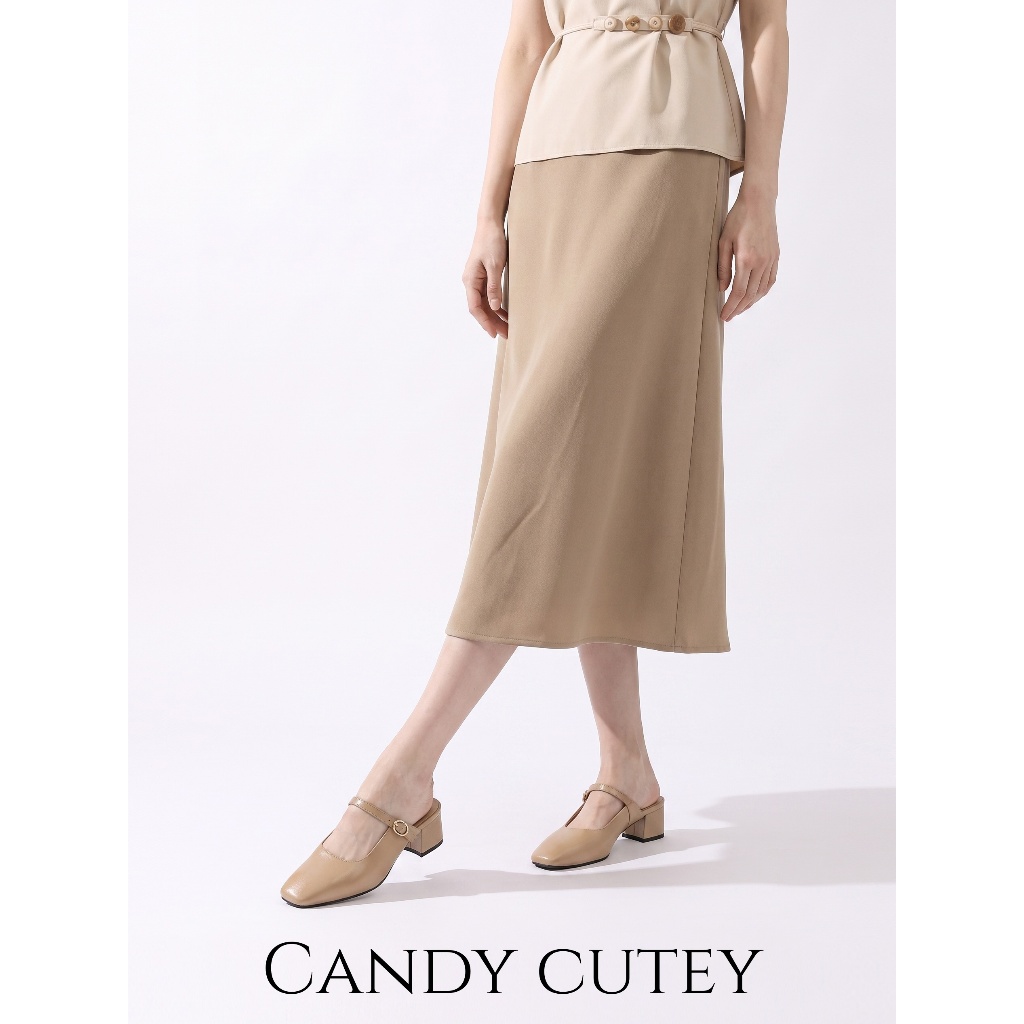 CandyCutey รองเท้าแตะแมรี่เจนส้นต่ำ แผ่นรองเท้านุ่มมาก รูปที่ 7