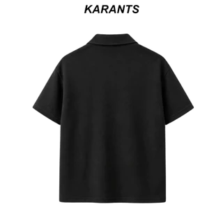 [เคลียร์สต็อก] Karants เสื้อโปโล RegularFit ผ้าฟลีซ 2 ด้าน คอวี ตัดต่อกระเป๋า แถบโลหะ Unisex ชาย-หญิง - KR209