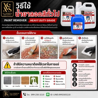 น้ำยาลอกสีขั้นเทพ /น้ำยาลอกสีสูตรเข้มข้นเกรดอุตสาหกรรมAllchemical PRO ขนาด 1.3 kg.