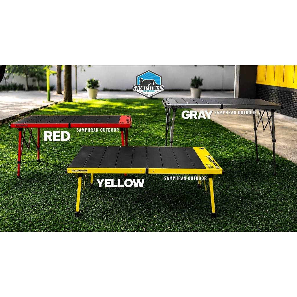 🦒โต๊ะ Yellow Route รุ่น🦒NEW Giraffe Table 2026 ขนาดใหญ่พิเศษ ปรับความสูงได้