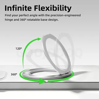 GOOJODOQ ที่วางโทรศัพท์ Phone holder โลหะ 360° Phone Grips โลหะ 360° บางเฉียบและพกพาสะดวก