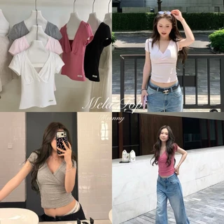 Meenny Closet | AP05 (มีSize) เสื้อยืดสีพื้นเบสิคคอวี