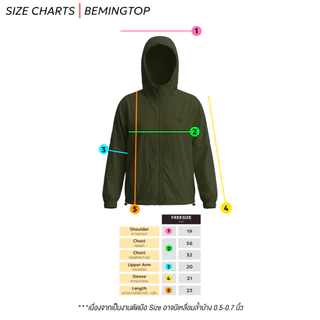 Bemingtop1247(FreeSize) -BEMING UV Shield Protect Ver.7 - เสื้อกัน UV ฮู้ดดี้ ผ้าร่มน้ำหนักเบาใส่สบาย