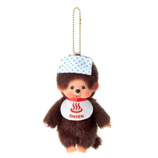 ((พร้อมส่งในไทย))🚀กทม.มีส่งทันที✈️🚃พวงกุญแจ Monchhichi Gotochi ลายออนเซ็น สนามบิน นายสถานีรถไฟ ของแท้จากญี่ปุ่น