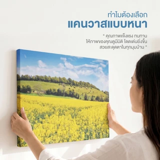 Photobook: รูปติดผนัง ภาพแคนวาส (8x8 ถึง 18x12) แบบหนา - ติดผนังได้โดยไม่เจาะ