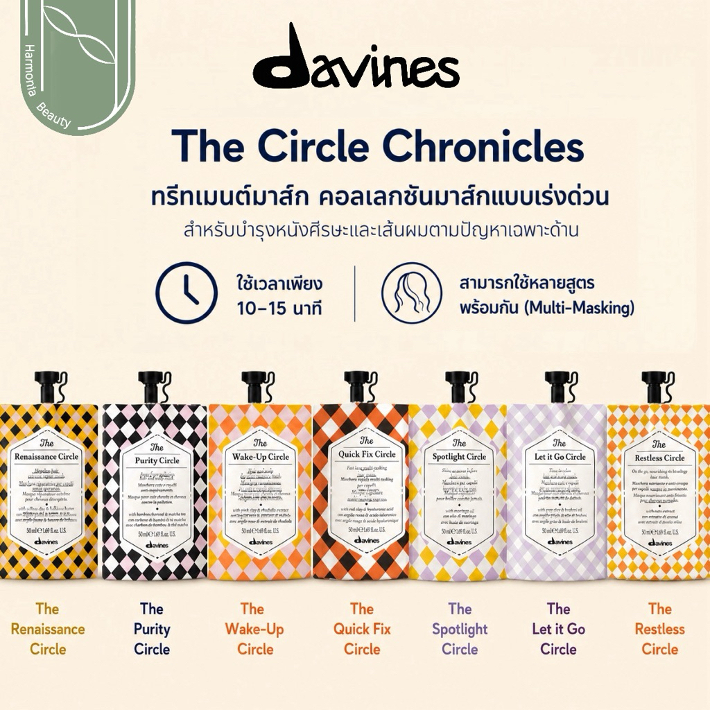 [!!ส่งทันที] Davines The Circle Chronicles Treatment ทรีทเม้นท์สำหรับบำรุงหนังศรีษะและเส้นผมแต่ละแบบ