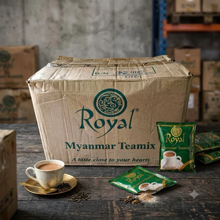 ชานมพม่า Royal Myanmar Teamix 3 in 1 หอมละมุน ไม่หวานมาก 30 ซอง