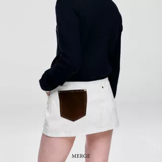 Merge Official - A Line Denim Skirt (พร้อมส่ง)