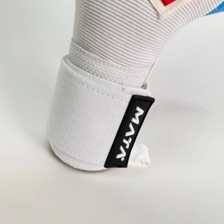 ถุงมือผู้รักษาประตู MATASPORT รุ่นท็อป Touch M Pro สีขาว-ฟ้า