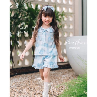 (พร้อมส่ง) Blue Blossom Girl Set BL02B